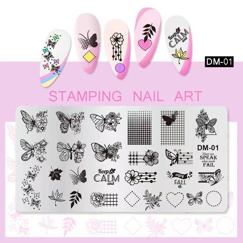 Factory Price Nail Steel Plate Nail Stamping Plate Fingertip Pattern Tools for Ladies