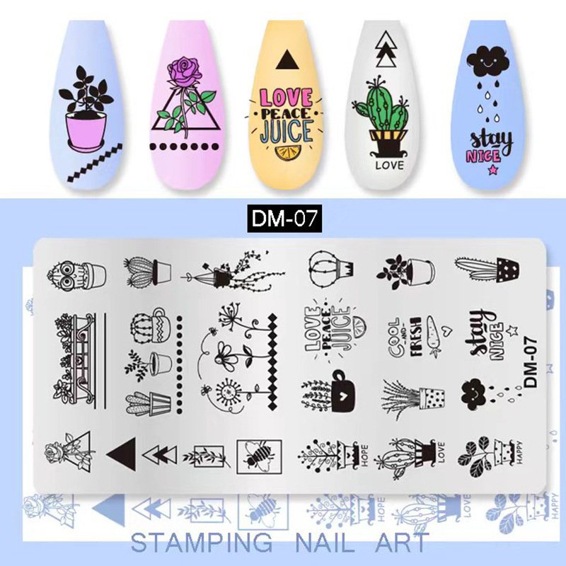 Factory Price Nail Steel Plate Nail Stamping Plate Fingertip Pattern Tools for Ladies