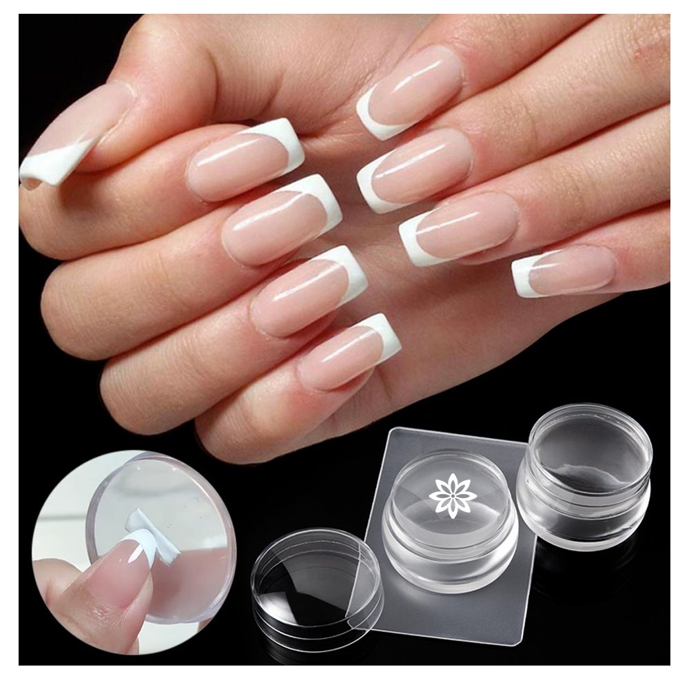 Convenient 3.8cm Silicone Nail Stamper for Easy Nail Art Application