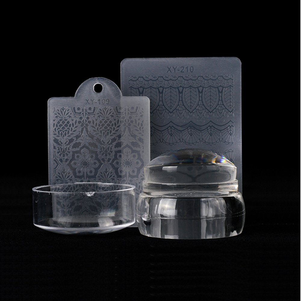 Convenient 3.8cm Silicone Nail Stamper for Easy Nail Art Application