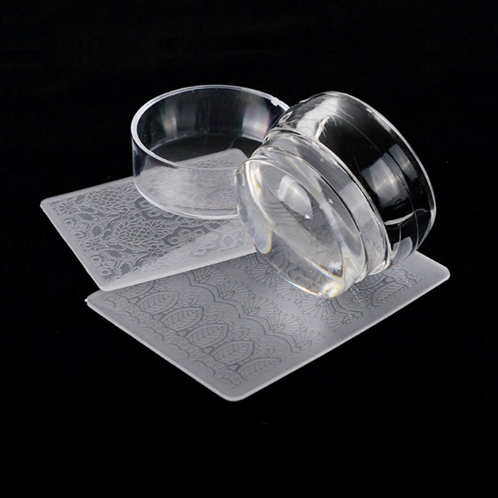Convenient 3.8cm Silicone Nail Stamper for Easy Nail Art Application
