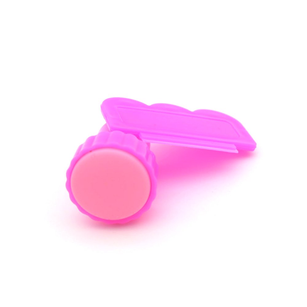 Manicure Salon DIY Nail Art Stamper Kit Clear Silicone Jelly Nail Stamp with Scrapers