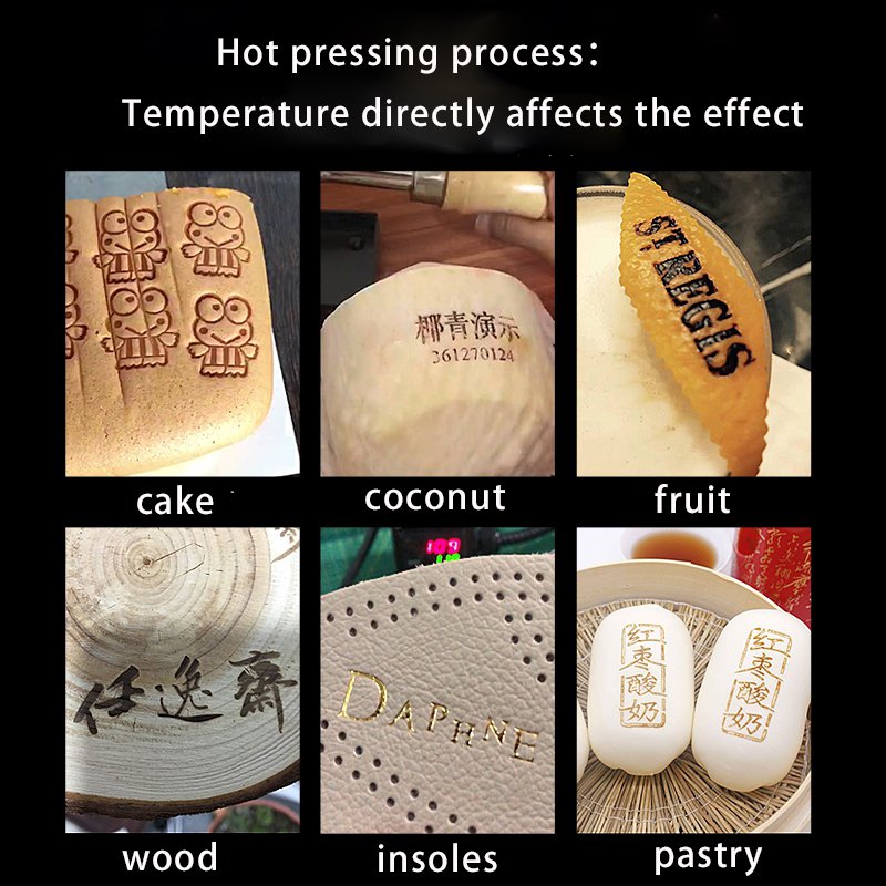Automatic Cake Heat Transfer Printing Machine New Semi-Automatic Hot Stamping Machine with Reliable Engine Label Card Printing