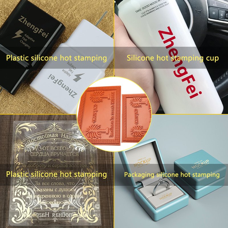 Custom Logo Embossing Plate Hot Foil Stamping Silicone Stamp Die Mould