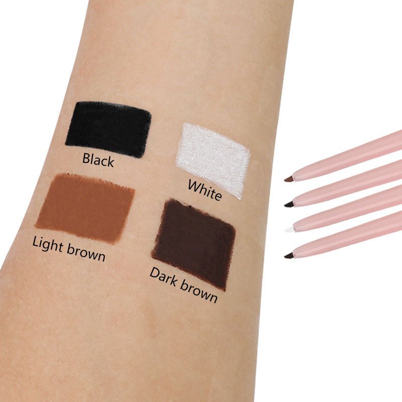 4 Colors Pigment Brown Liner Pencil Long Lasting Waterproof For Eye Waterproof Eyeliner Pencil