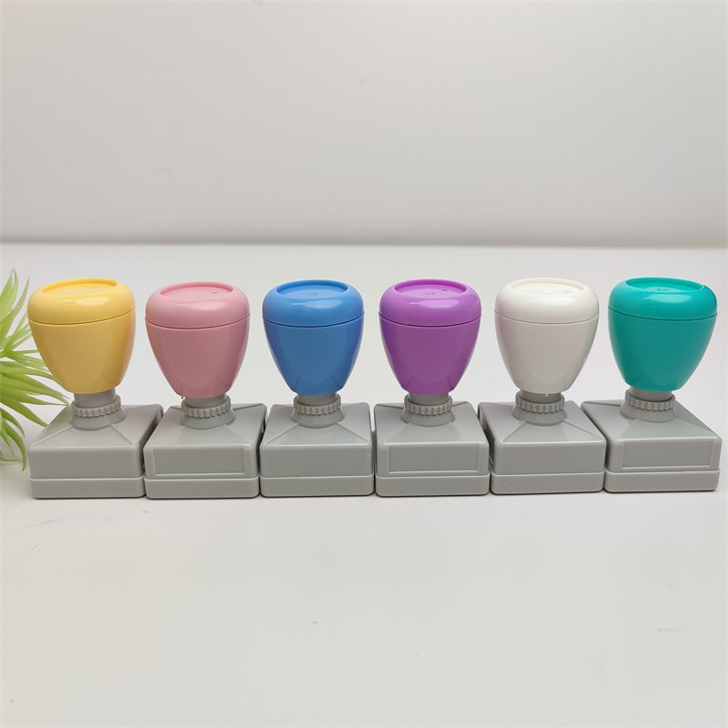 High quality Style Soft Color HA Round 32mm Flash Stamp Custom Teacher Flash Stamps