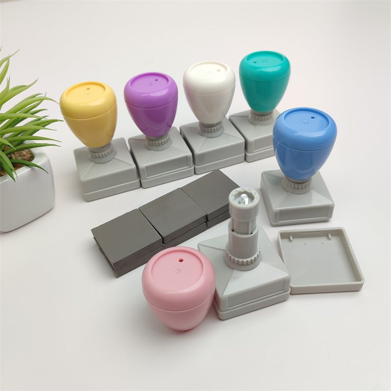 High quality Style Soft Color HA Round 32mm Flash Stamp Custom Teacher Flash Stamps