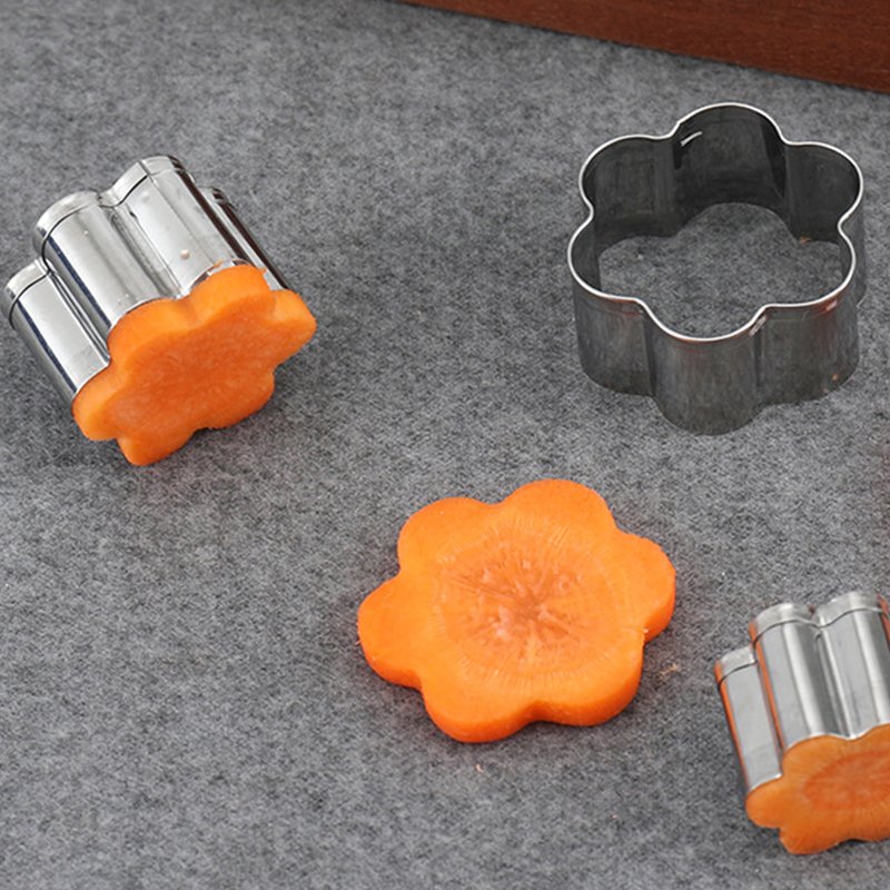 24Pcs Geometric Shapes Biscuit Fondant Molds Stamp Stainless Steel Cookie Cutter Set with Box