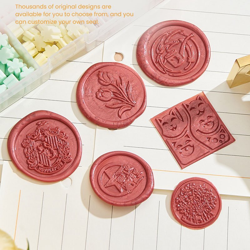 Factory Custom Wax Seal Stamp Stickers Self Adhesive Wax Seal Stickers For Gift Envelope