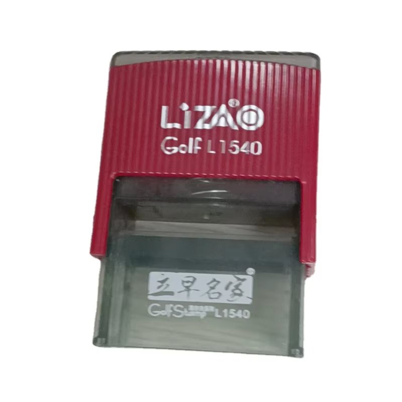 Custom ABS Golf R42 42mm green round rubber stamp self inking stamp rubber stamp