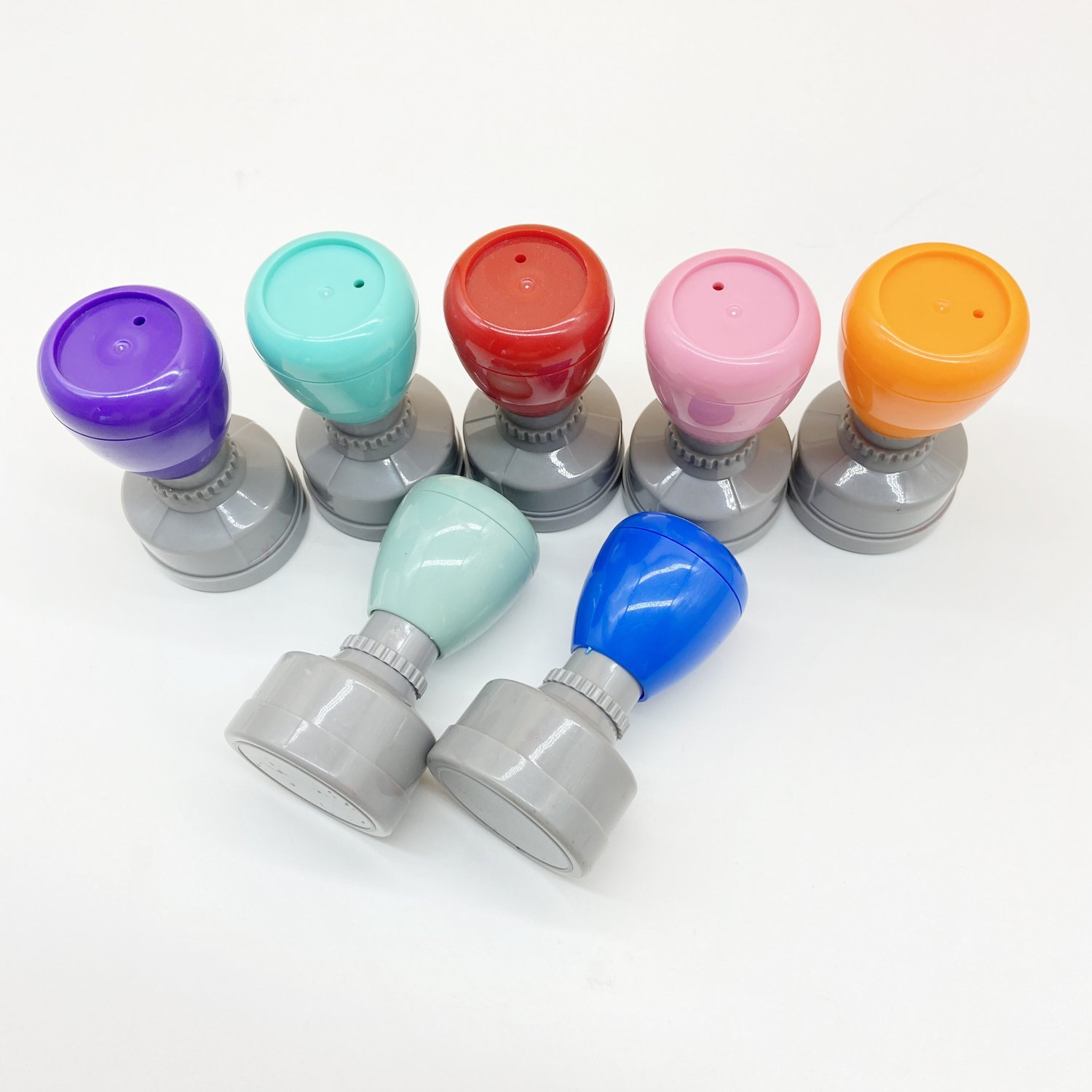 Office rubber flash stamp customized personalized logo kid stamp reward teacher stamp set for school