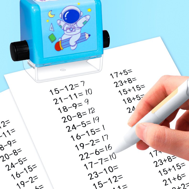 Homework math roller practice stamp maths roller stamp divide math add subtract scroll stamp