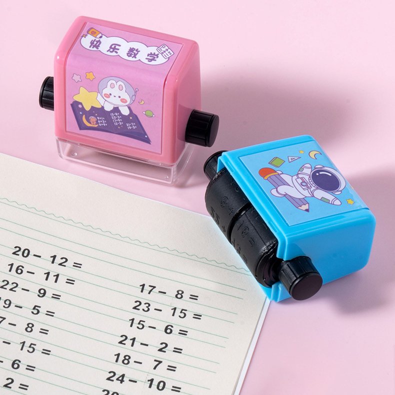 Homework math roller practice stamp maths roller stamp divide math add subtract scroll stamp