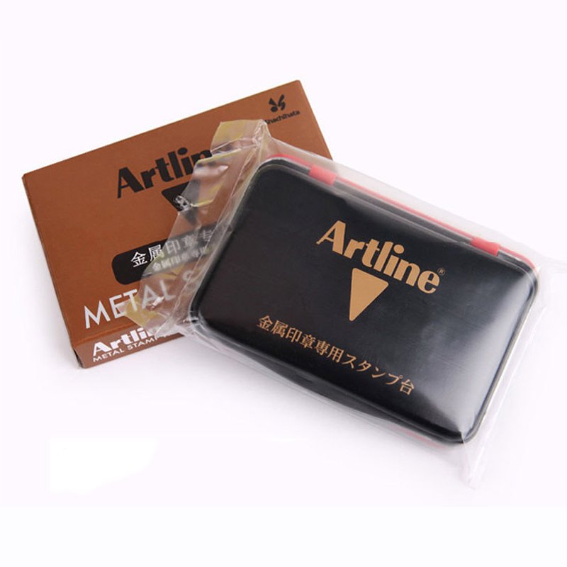 Artline metal quick drying printing table EHP-2 for financial office Re-inkable stamp pad