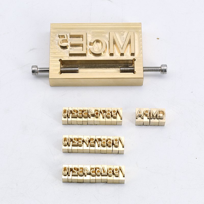 Custom Letter Font Size Hot Foil Stamping Alphabet Letter Stamp