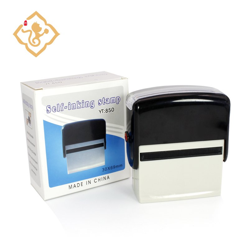Hot selling self inking stamp New Model High Quality DIY Blank Self Inking Rubber Laser Stamp