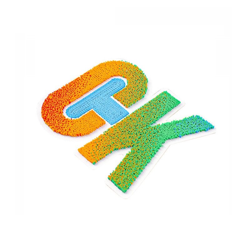 Wangshun Gradient Toothbrush Embroidery Logo Letter Fashion Clothes Bag Accessories Computer Embroidery Patch Iron Stamp