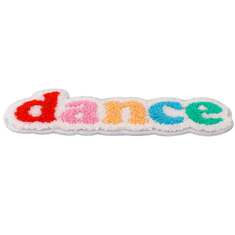 Wangshun Gradient Toothbrush Embroidery Logo Letter Fashion Clothes Bag Accessories Computer Embroidery Patch Iron Stamp