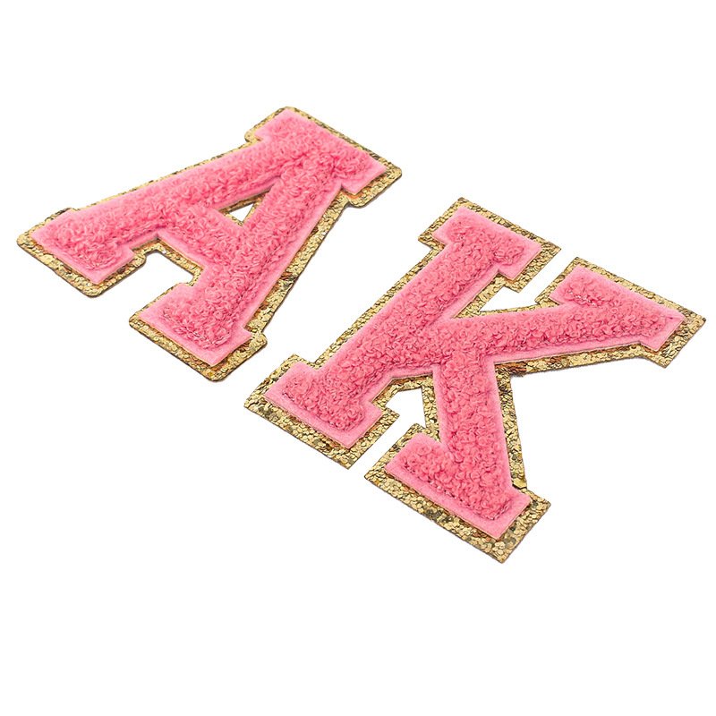 Wangshun Gradient Toothbrush Embroidery Logo Letter Fashion Clothes Bag Accessories Computer Embroidery Patch Iron Stamp