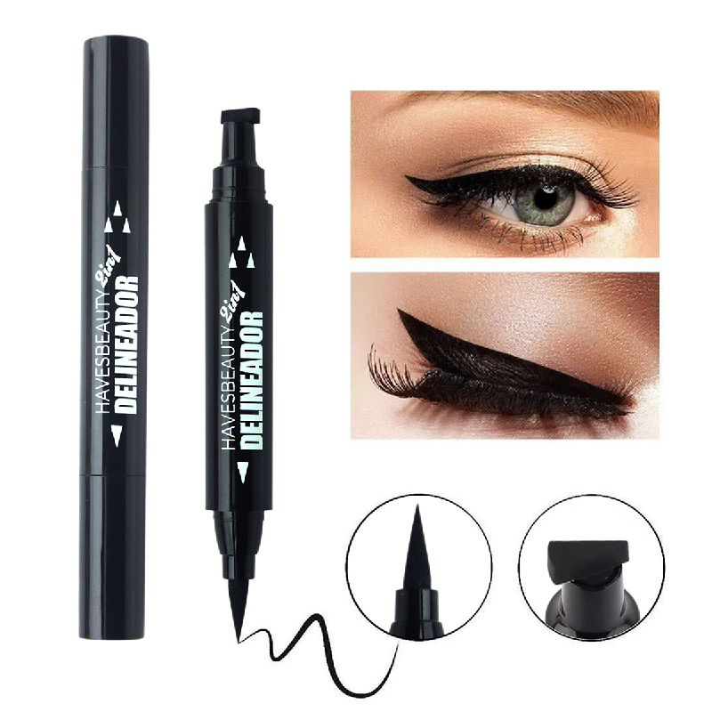 36 Pcs/Box Winged Eyeliner Stamp, Black Liquid Eyeliner Pens Easy Eye Stencil Makeup Tool Smudge Proof & Waterpoof Eye Liner