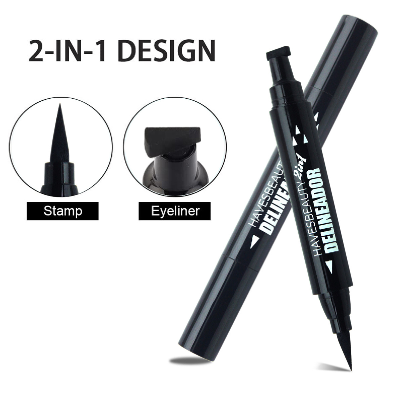 36 Pcs/Box Winged Eyeliner Stamp, Black Liquid Eyeliner Pens Easy Eye Stencil Makeup Tool Smudge Proof & Waterpoof Eye Liner