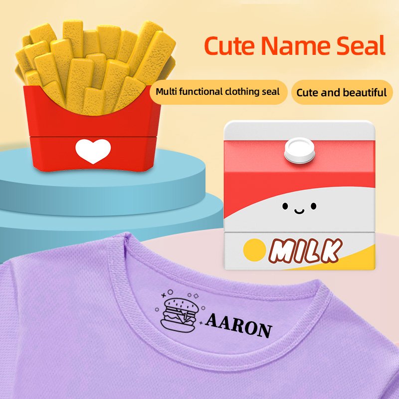 Customized Children's Name Stamps Personal Item Labels for Clothes Backpacks Water Bottles Can Print Name