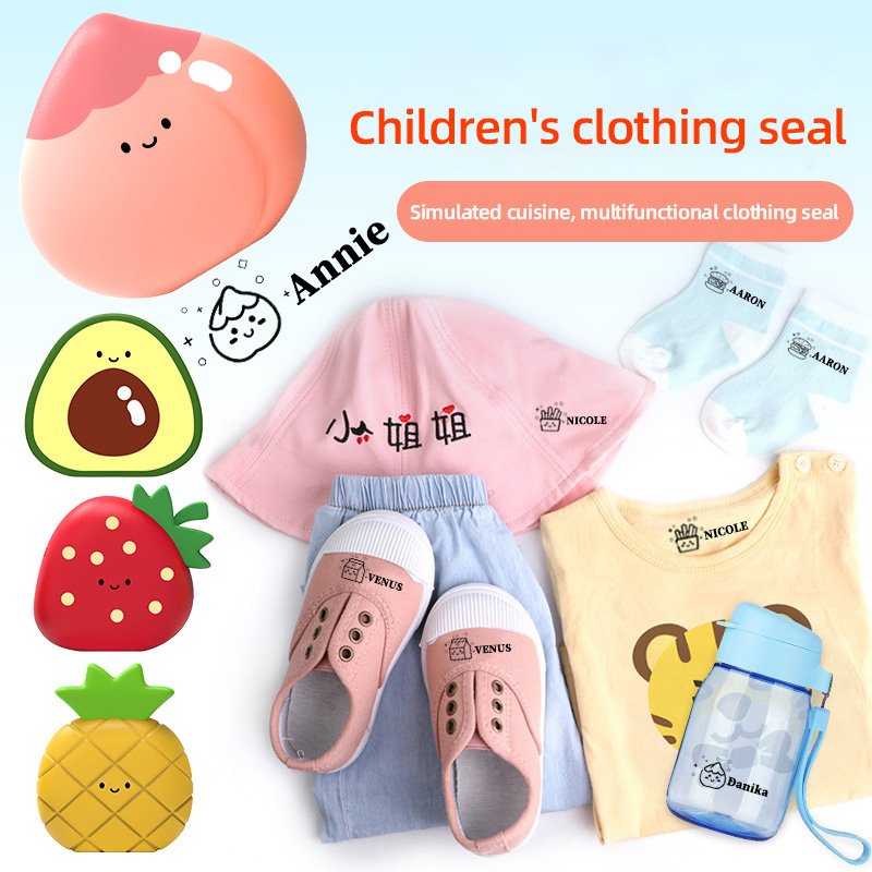 Customized Children's Name Stamps Personal Item Labels for Clothes Backpacks Water Bottles Can Print Name