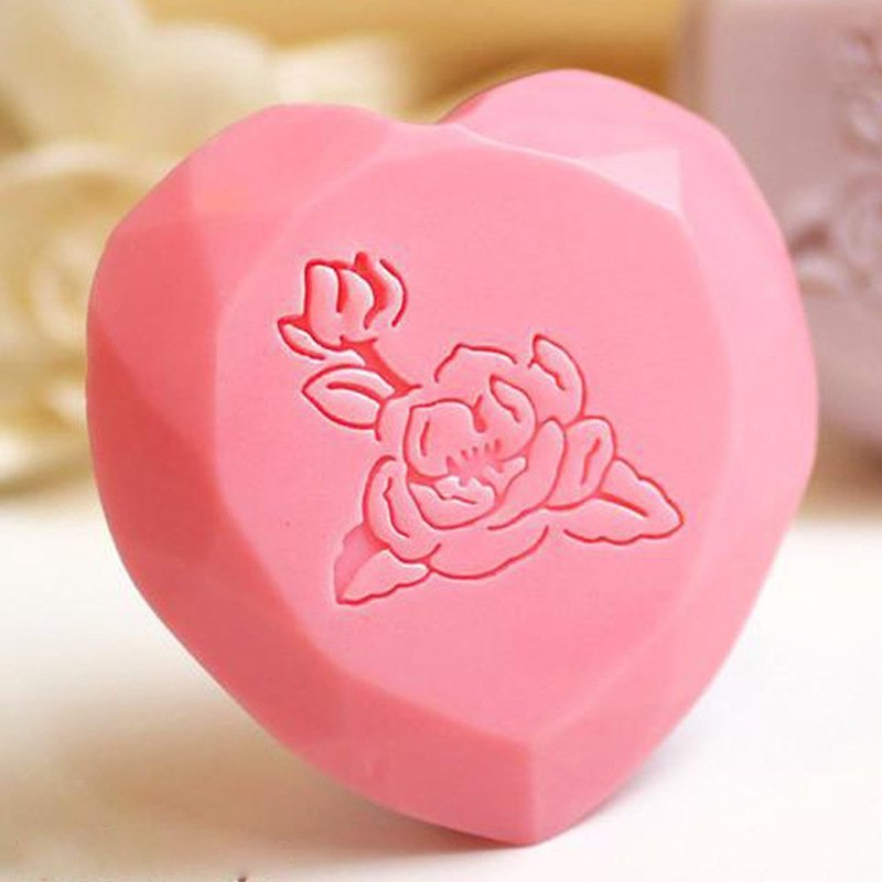 Customizable Transparent Natural Acrylic Clay Soap Stamp with Handle DIY Handmade Wedding Seal for Office & Home Decoration