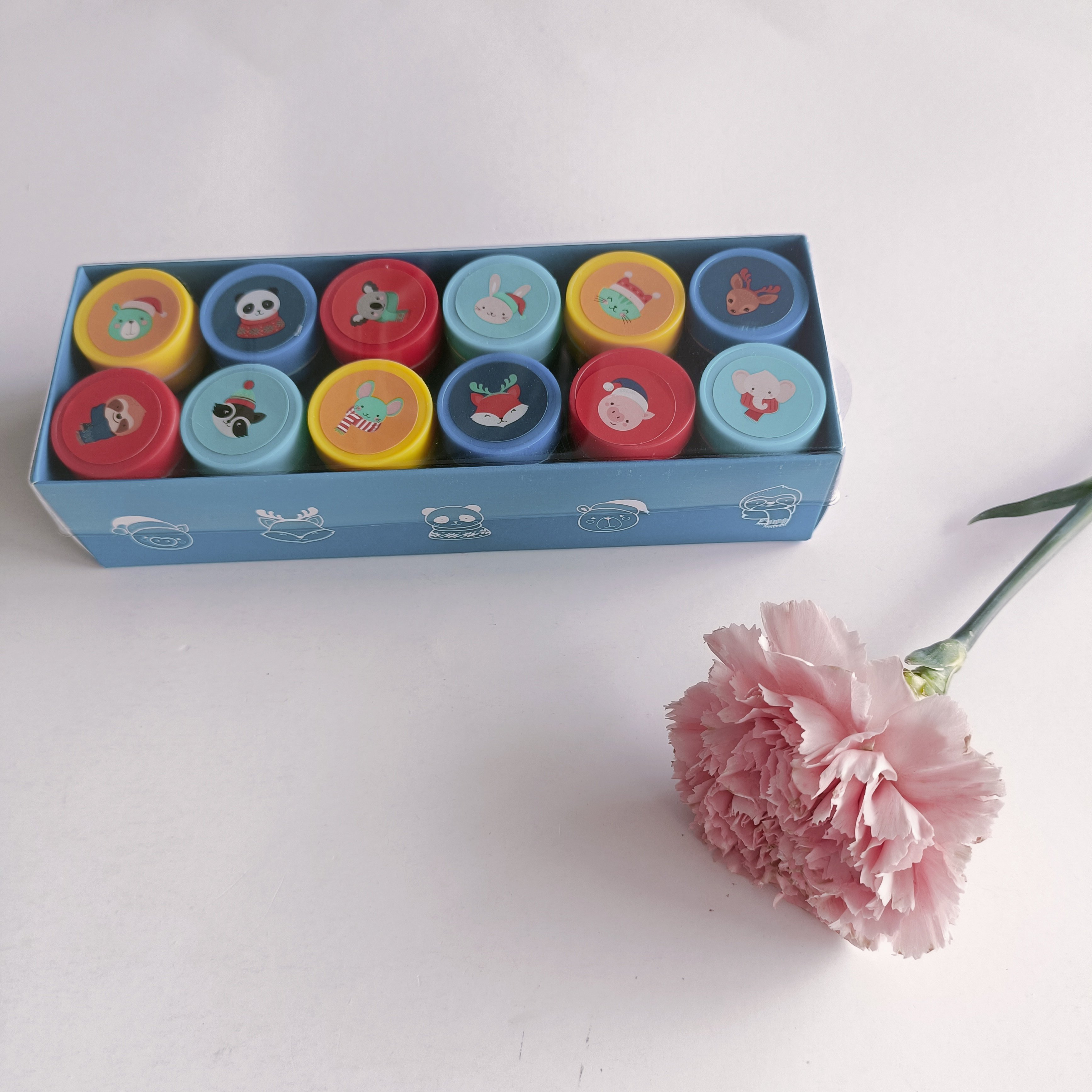 christmas stamp set ,12pcs stamp set for kids