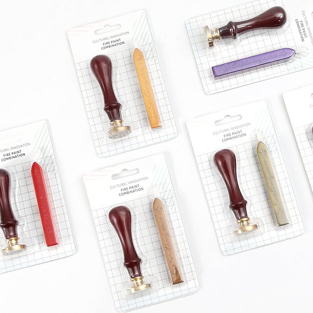 Wax seal set can be customized with micro labels, decorative invitation letters, envelopes, DIY wholesale