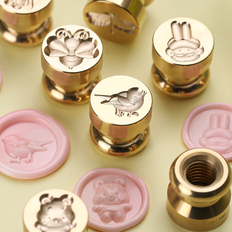 Solid brass stamps, embossed stamps, wax beads, metal heads, stamps, holiday gifts, manufacturers, wholesale