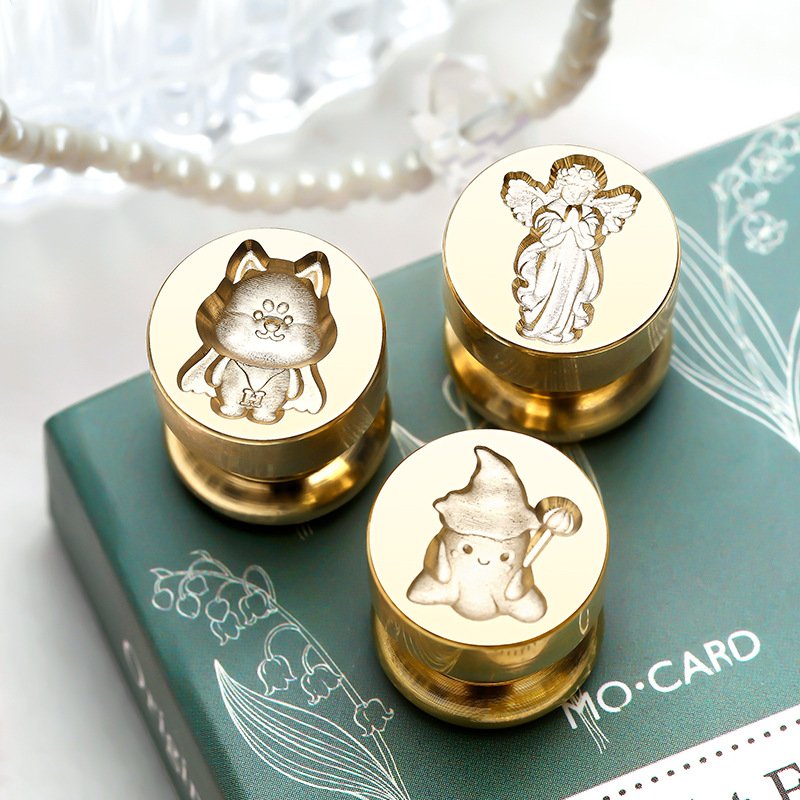 Solid brass stamps, embossed stamps, wax beads, metal heads, stamps, holiday gifts, manufacturers, wholesale