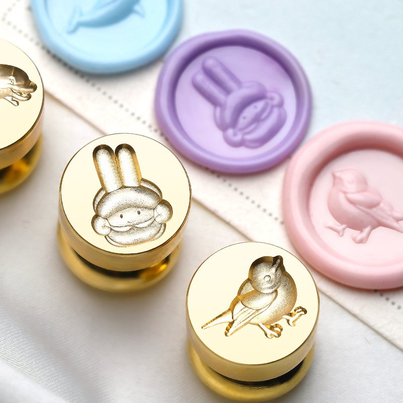 Solid brass stamps, embossed stamps, wax beads, metal heads, stamps, holiday gifts, manufacturers, wholesale
