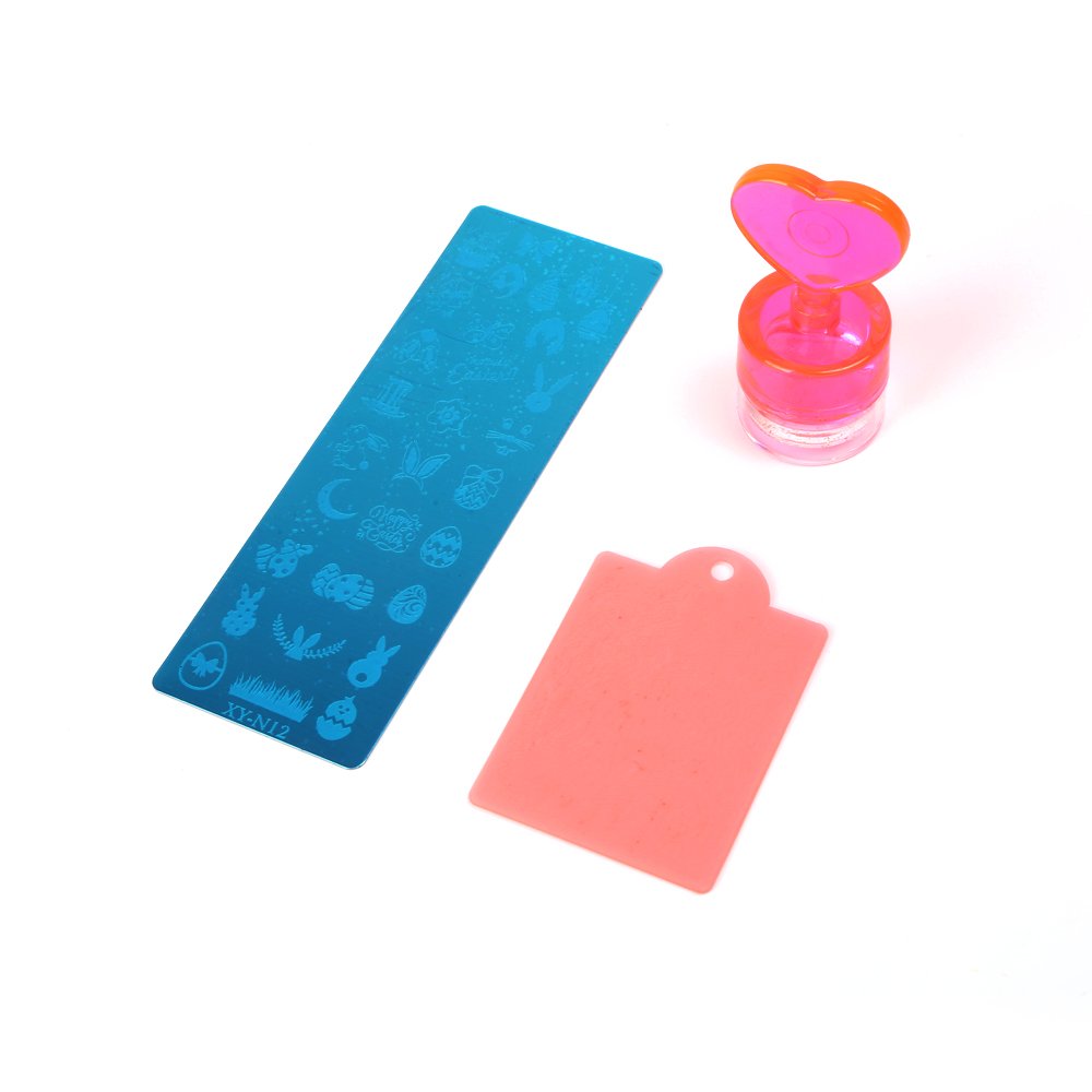 4x12 cm Love Nail Art Stamp Set Premium Nail Stamper for Creative Designs