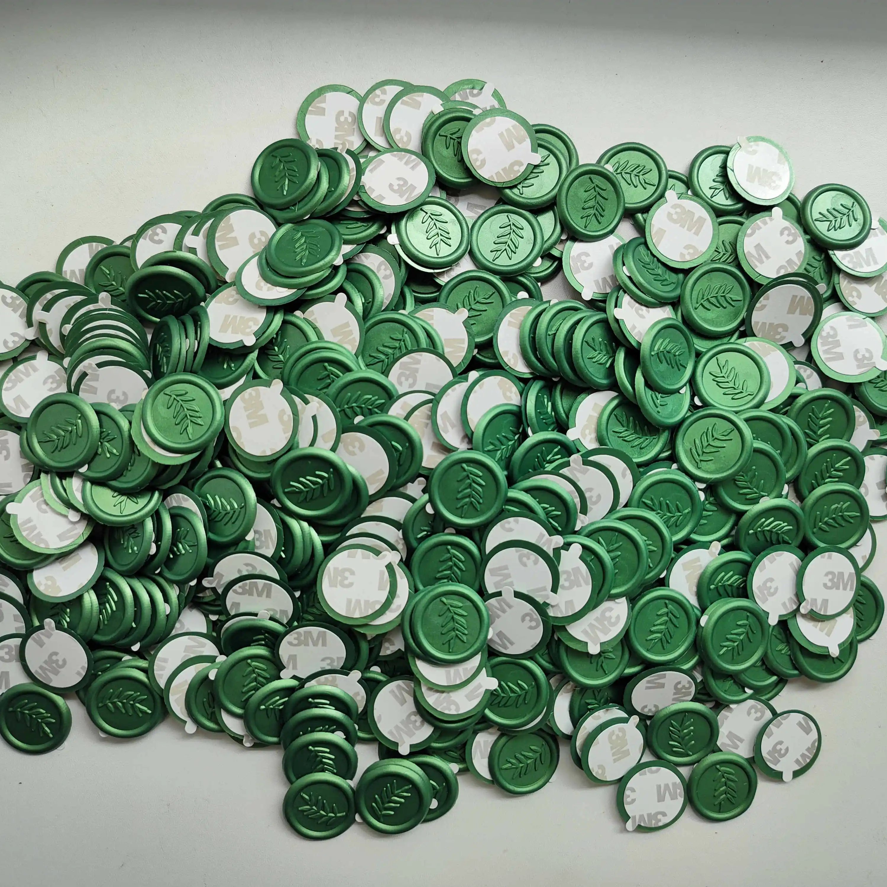 Wholesale Custom Strong Adhesive Wax Label Sticker Wax Seals