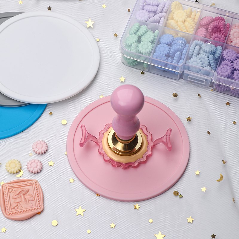 wholesale Sealing wax silicone pad Anti scalding Easy to demould Stamp head seal stamping practice pad