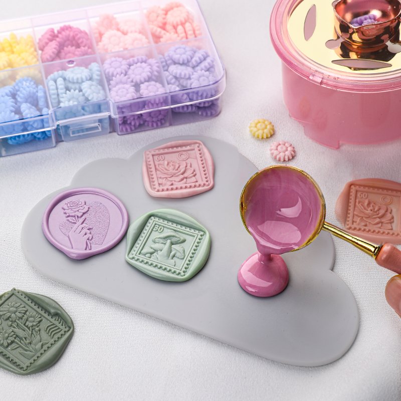 wholesale Sealing wax silicone pad Anti scalding Easy to demould Stamp head seal stamping practice pad