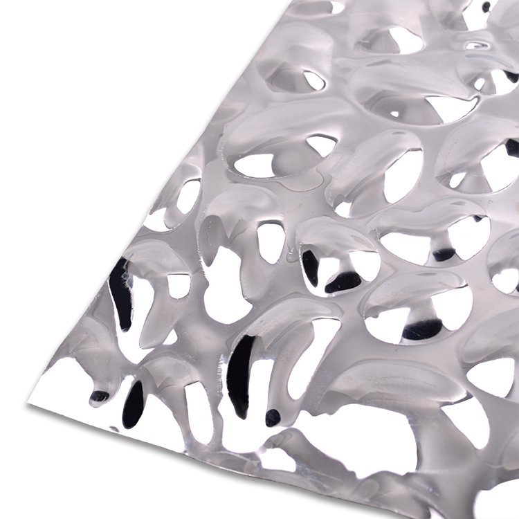 Color mirror stamped water ripple 201 304 pvd color coating stainless steel sheet 08 mm for ceiling sheet stainless steel