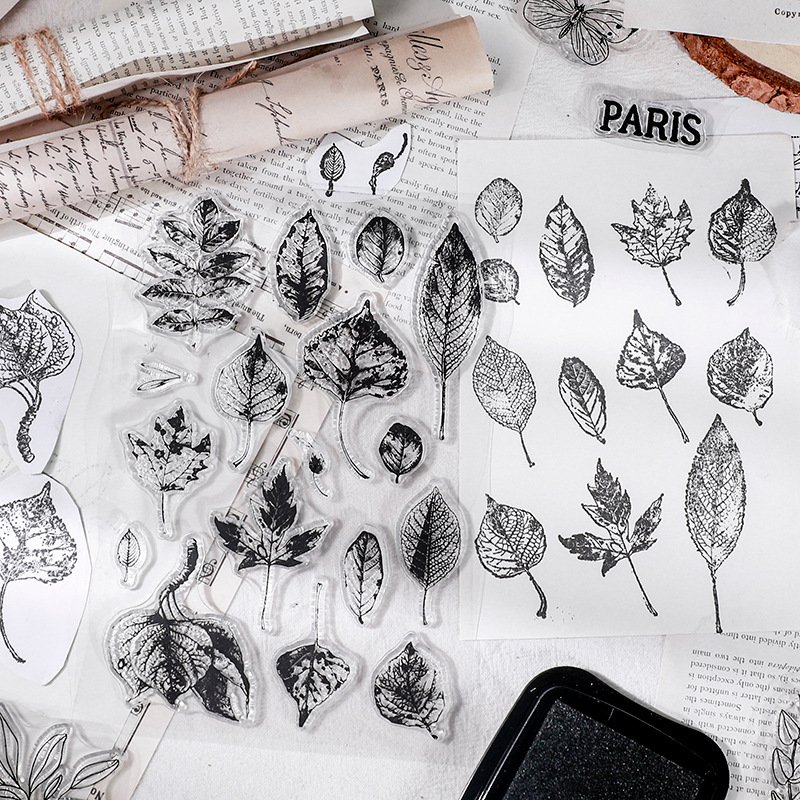 16 Style Now Product Retro Clear Stamps Custom Silicone Clear Stamp for Card Making Scrapbooking