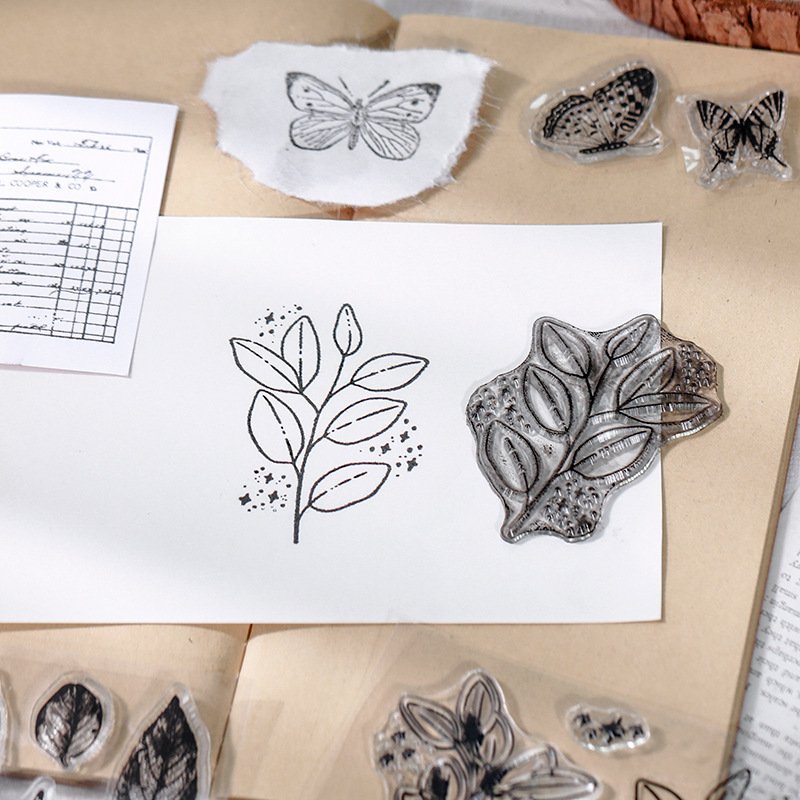 16 Style Now Product Retro Clear Stamps Custom Silicone Clear Stamp for Card Making Scrapbooking