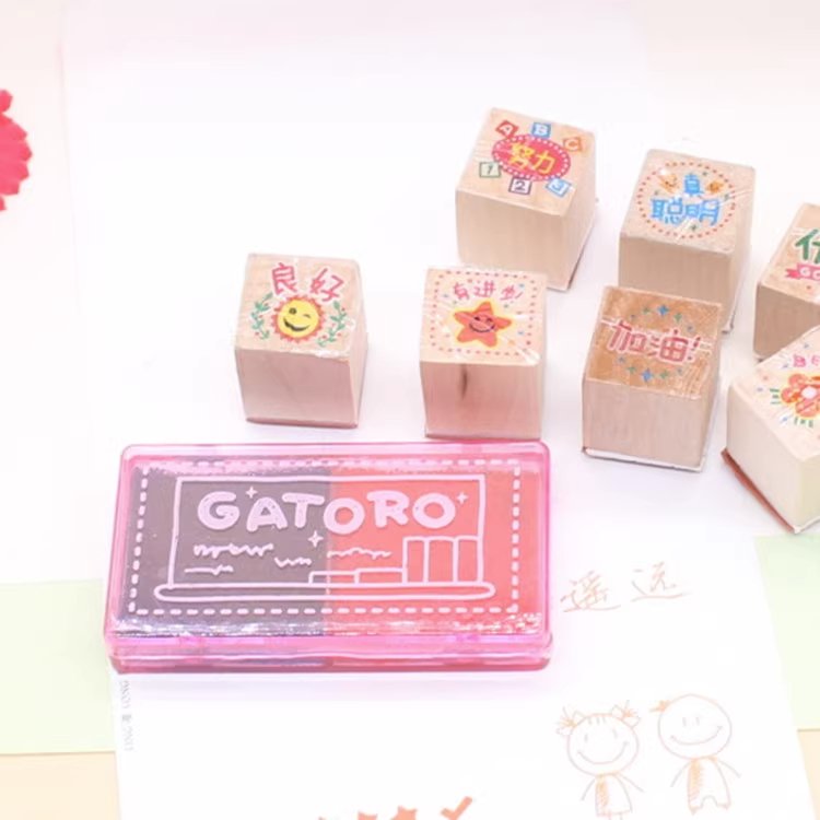 Custom Make Logo Stamp Customize Office Wood Wooden Personalized Customized Scrapbook Wood Rubber Stamps