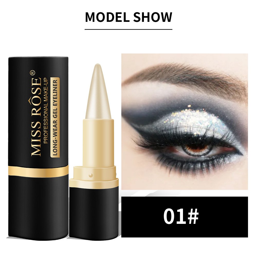 020MA1 MISS ROSE makeup black organic gel eyeliner pencil Waterproof cruelty free gel eyeliners pencil long lasting eyeliner gel