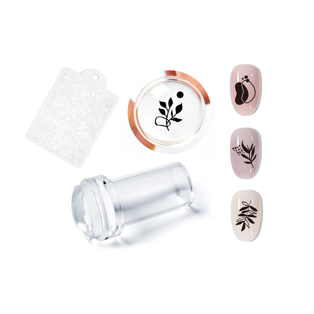 2.4cm Silicone Lid Nail Art Stamper Premium Nail Stamp for Creative Nail Art Designs