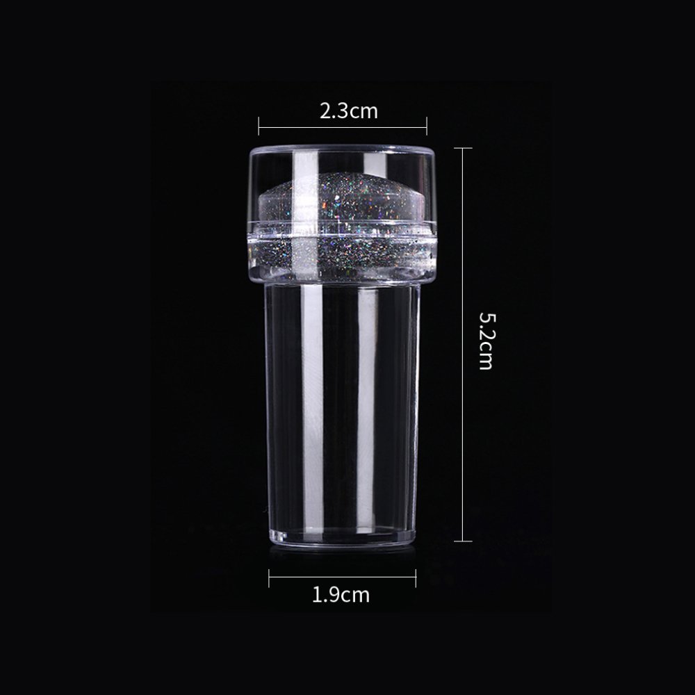 2.4cm Silicone Lid Nail Art Stamper Premium Nail Stamp for Creative Nail Art Designs