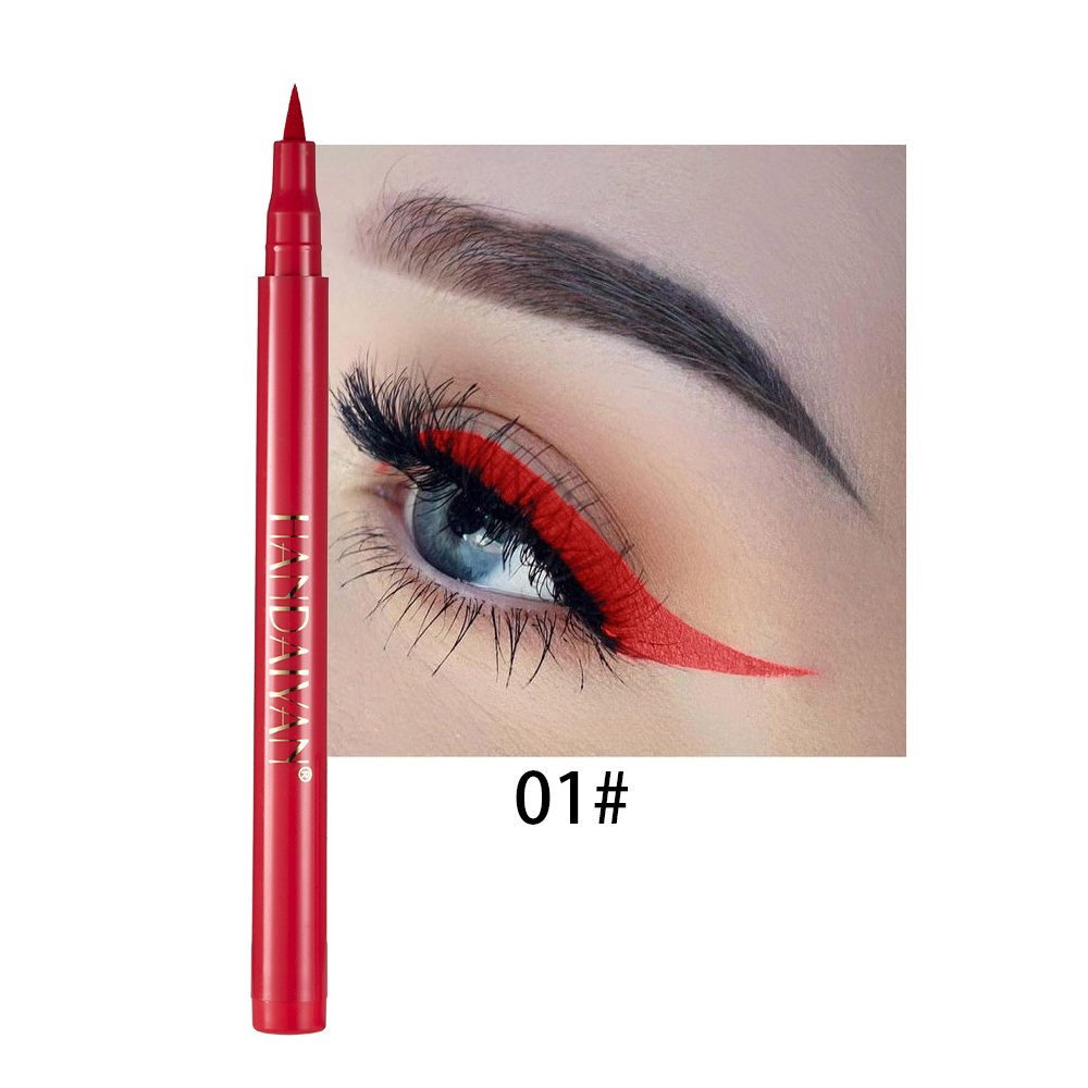20 Colors Eyeliner of HANDAIYAN Long Wear Rainbow Colorful Cream Makeup Cosmetics EyeLiner Pen
