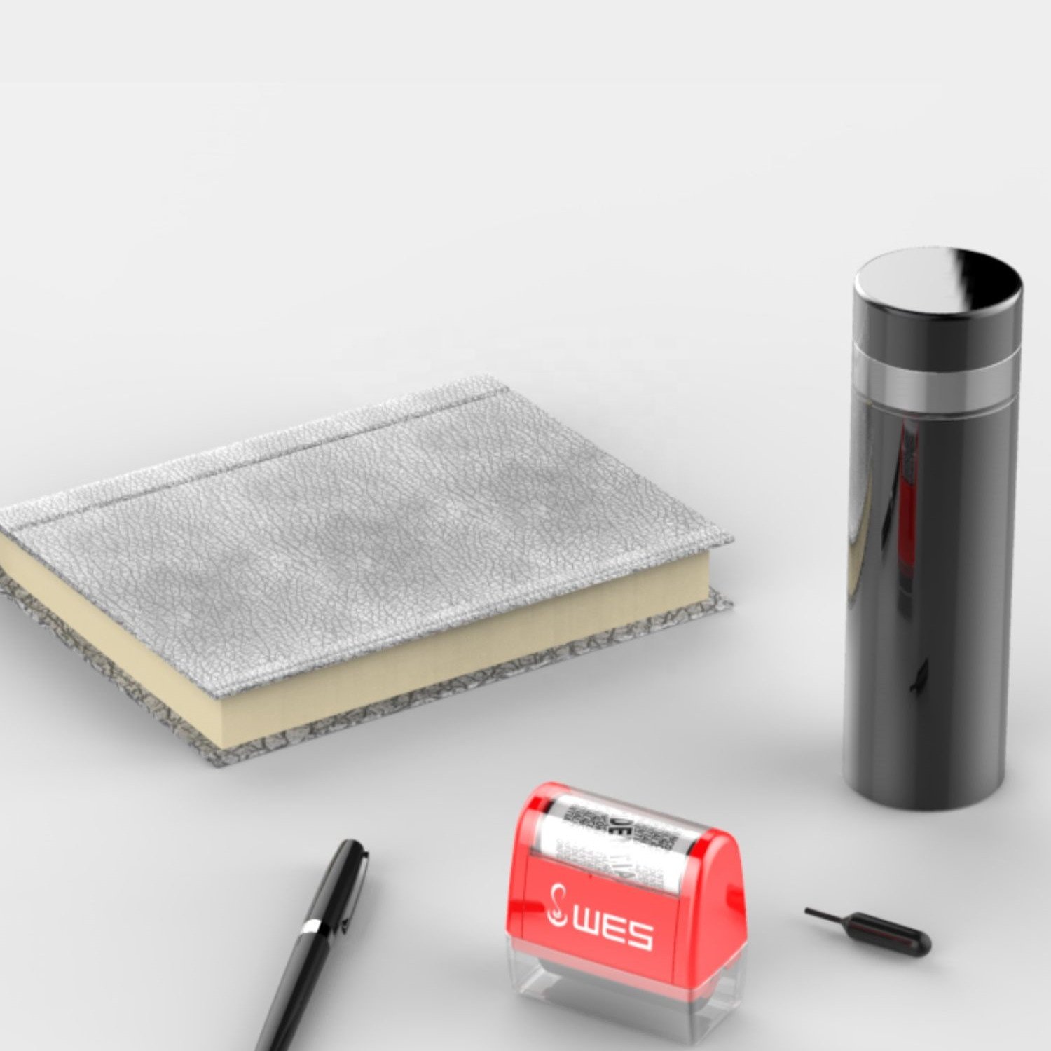 Office ID Guard Protection Pre-Inking Flash Roller Stamp