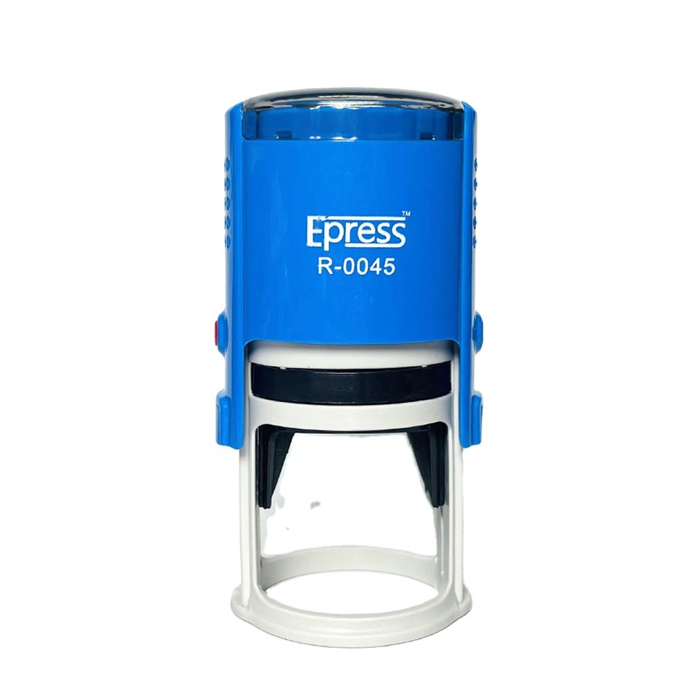 Custom Stationery Office Stamper Self-inking Stamps Round Self Inking Rubber Stamp