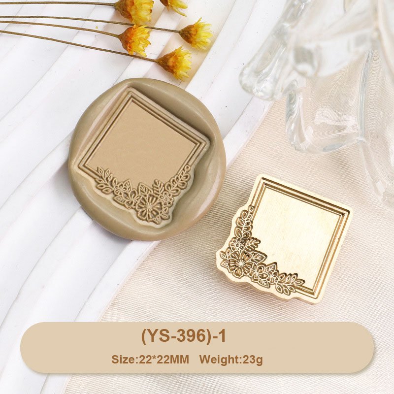 Factory Price Plant Frame Series Green Grass Mushroom Frame Lotus Flower Window Wax Seal Stamp Head