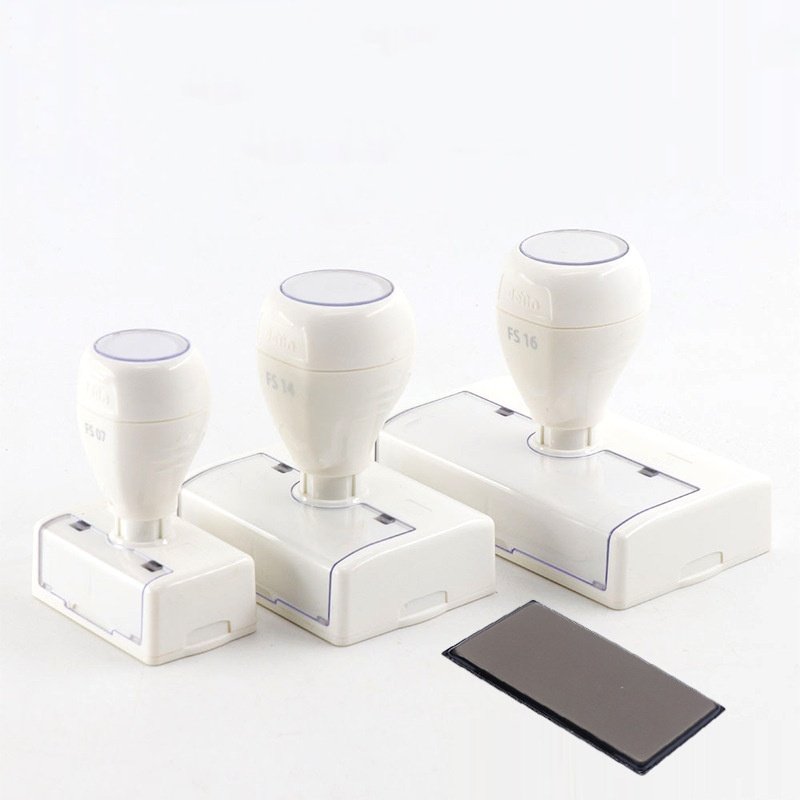 Office Flash Rubber Stamps Case Plastic Rectangular Flash Ink Stamp
