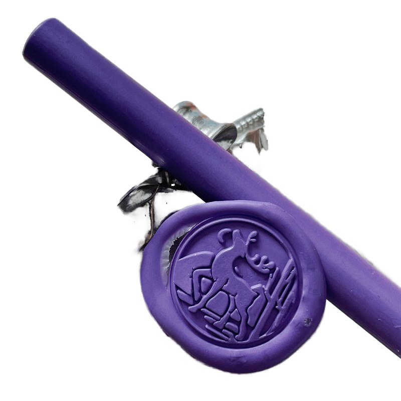 Purple Antique Fog effect Royal 135*11mm Personalized Logo Sticks 55 Colors Hot Melt Glue Gun Use 65 Colors Sealing Wax